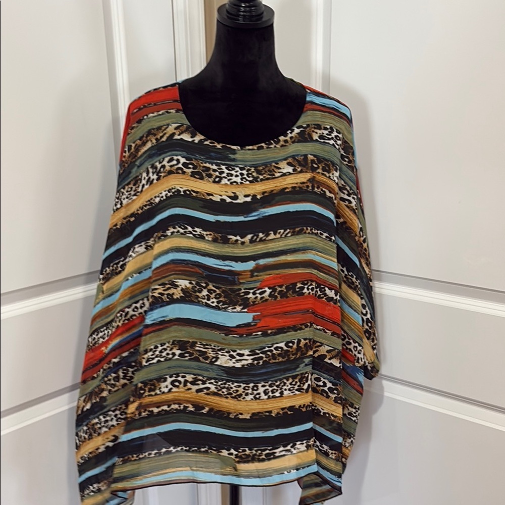 Multicolor Striped Women's Top